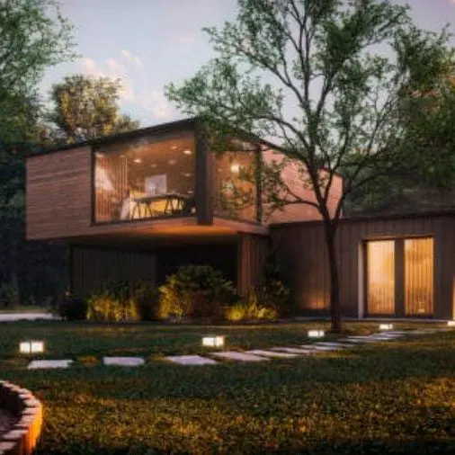 Moderno diseño de vivienda residencial en una exclusiva zona, con amplios ventanales que permiten vistas panorámicas y mayor iluminación natural, ideal para quienes buscan propiedades de lujo en la zona.
