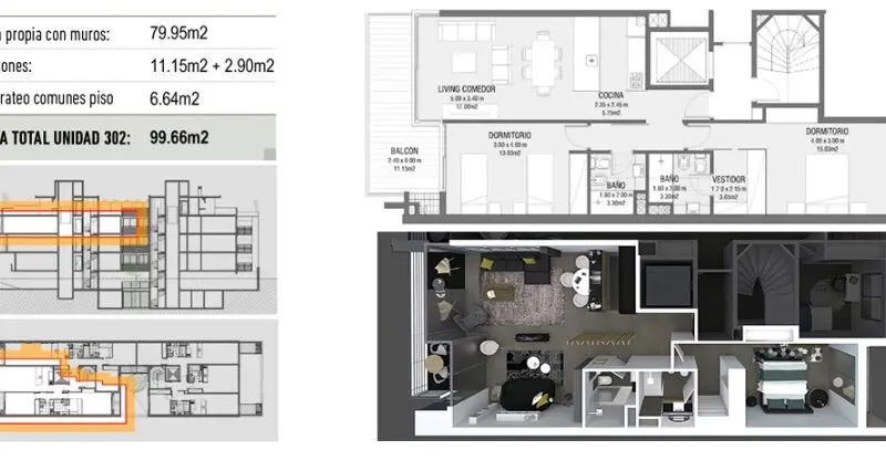 Amplio apartamento en Horus Real Estate Agency con vistas exteriores, balcones y distribución moderna, ideal para vivir en zona céntrica y bien conectada.